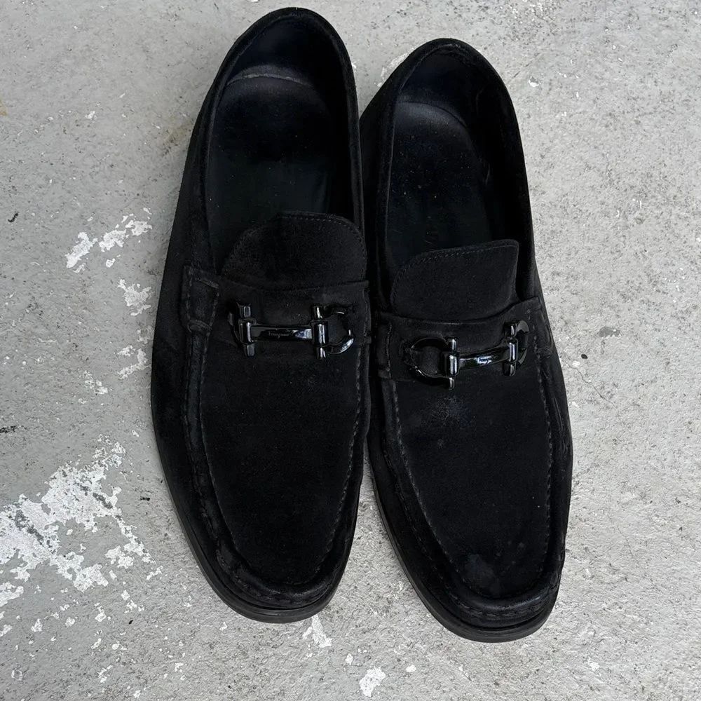 Ferragamo suede loafers